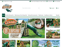 Tablet Screenshot of buyswingsets.com